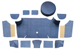1967-1968 Ford Mustang Fastback Trunk Kit with Boards Trunk Mat Nylon