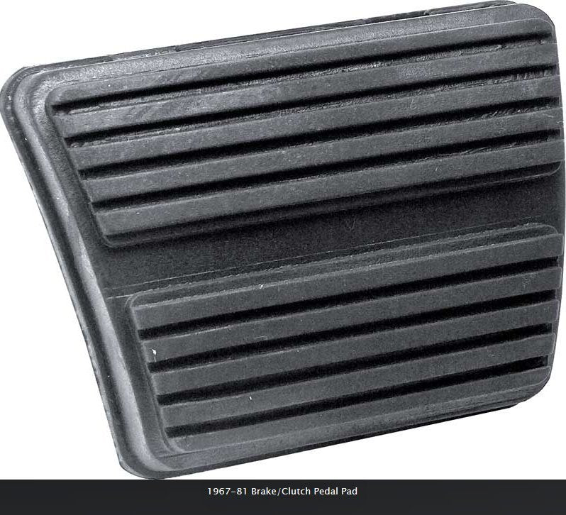 Camaro, Firebird Pedal Pad Set for Manual Transmission, Complete Replacement Set