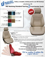 Standard Touring II Fully Assembled Seats & Brackets 1967 Mustang - Any Color