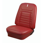 1968 Camaro Coupe Front/Rear DELUXE Red Seat Upholstery -  48" Folding Rear Seat