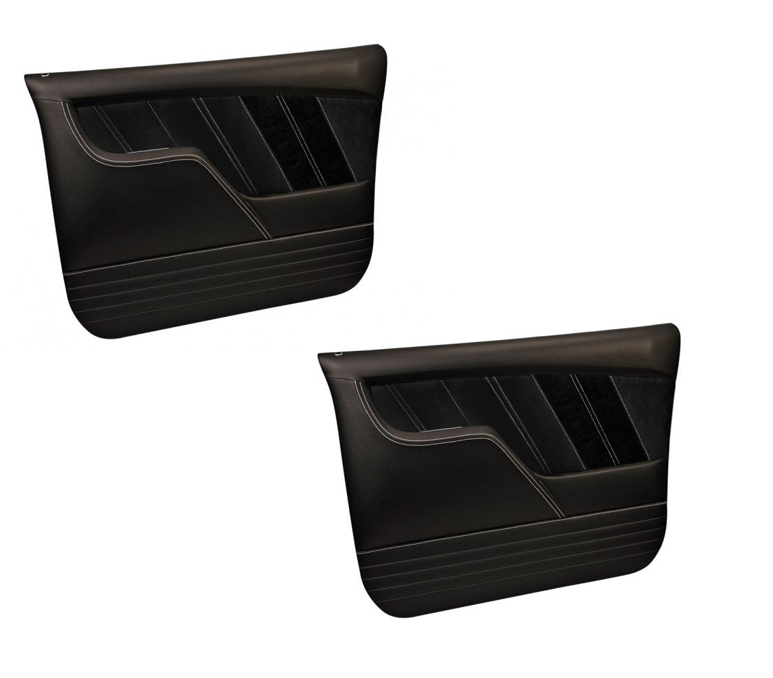 Sport Door Panel & Seat Set - Black - for 1967 - 72 Chevy, GMC C/10 Truck