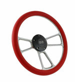 Chevy Super Sport SS Red Steering Wheel 14" Billet Muscle Style Wheel - Custom!