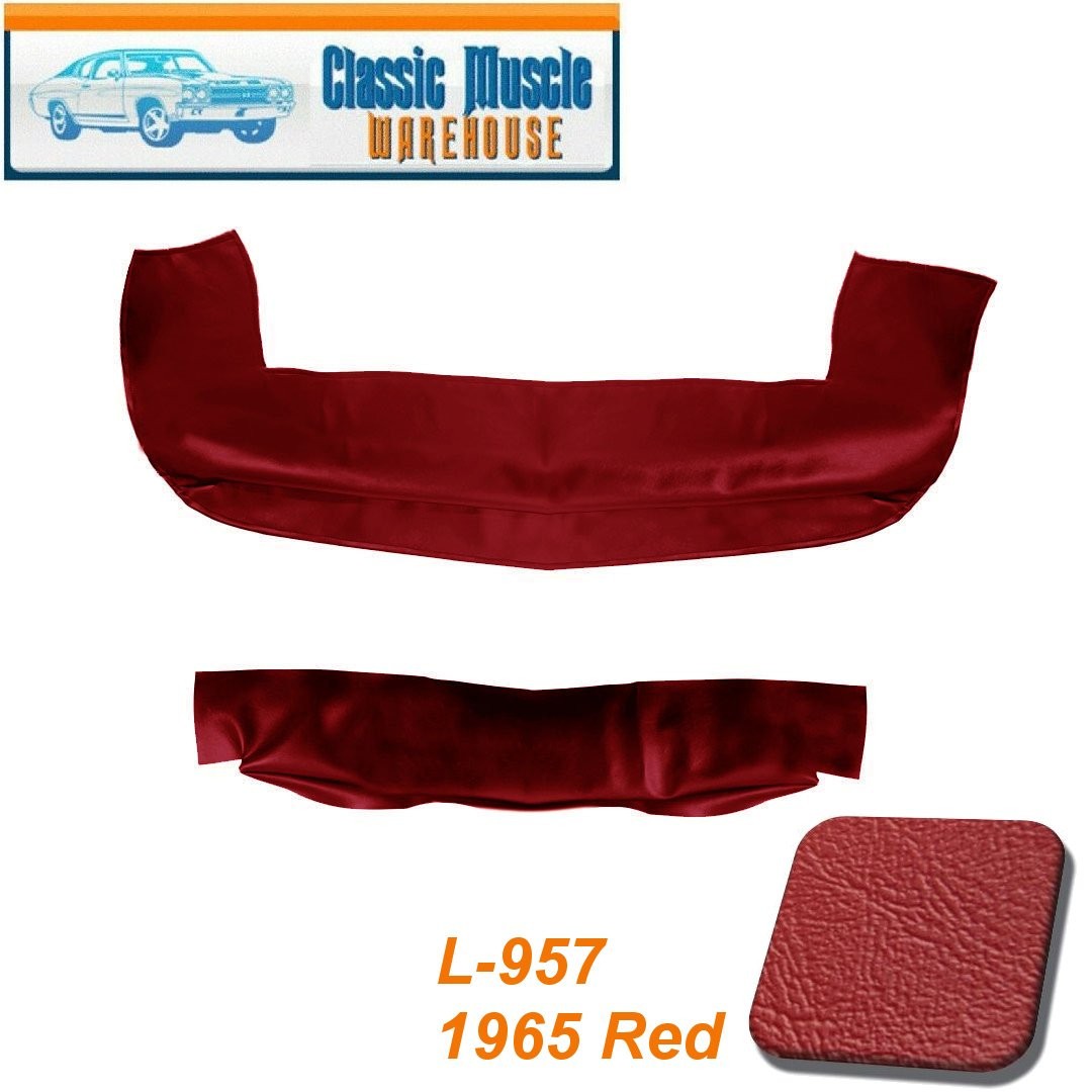1964 - 1965 Mustang Convertible Well Liner Set - Bright Red By TMI