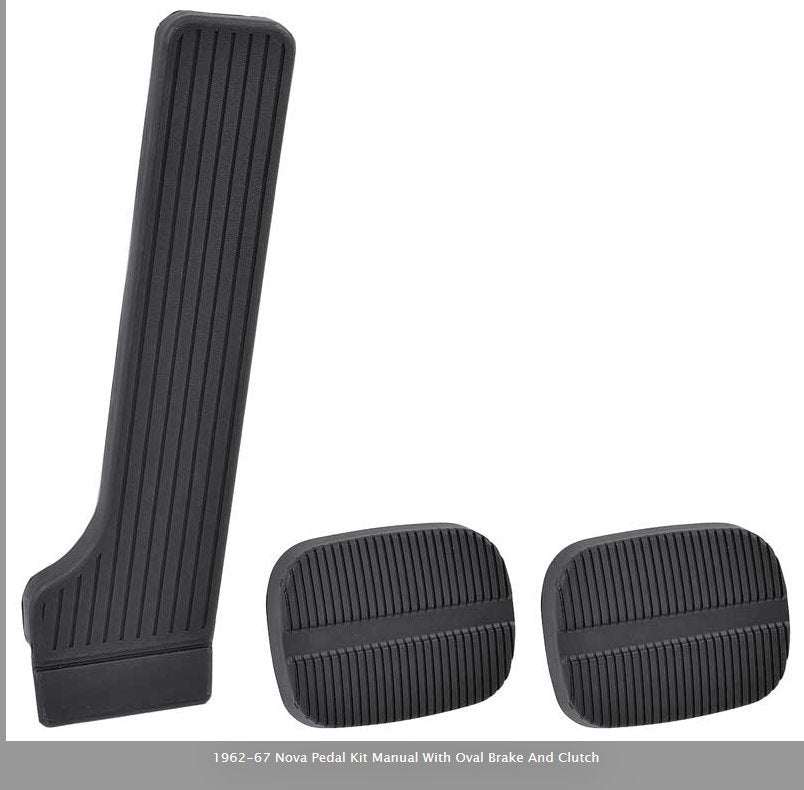 1962 -67 Chevy II Nova Replacement Pedal Kit, w/Manual Transmission  OER #38350