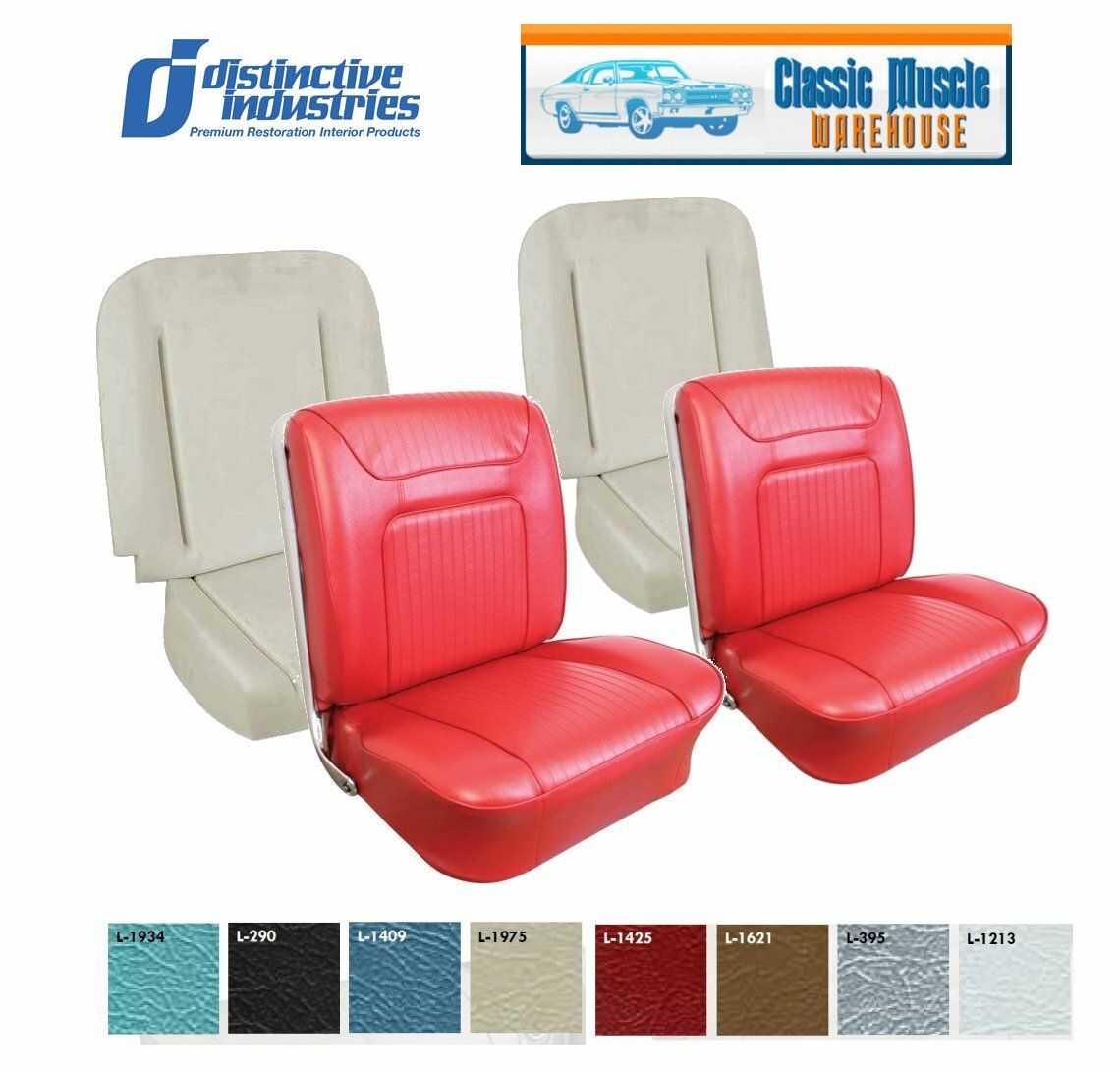 1964 Impala SS Front Bucket Seat Upholstery & Foam in Your Choice of OEM Color