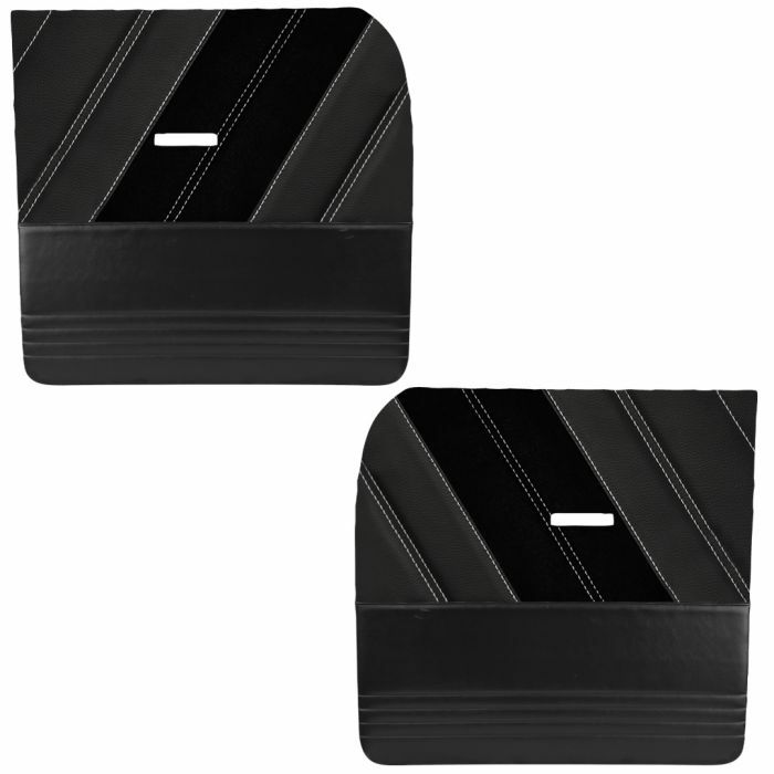 1955 - 1959 Chevy Truck Large Flat SPORT R Door Panels by TMI, Contrast Stitch