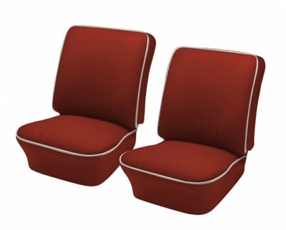 1954 - 1955 Volkswagen VW Bug OEM Classic Seat Upholstery, Front Only, Brick Red