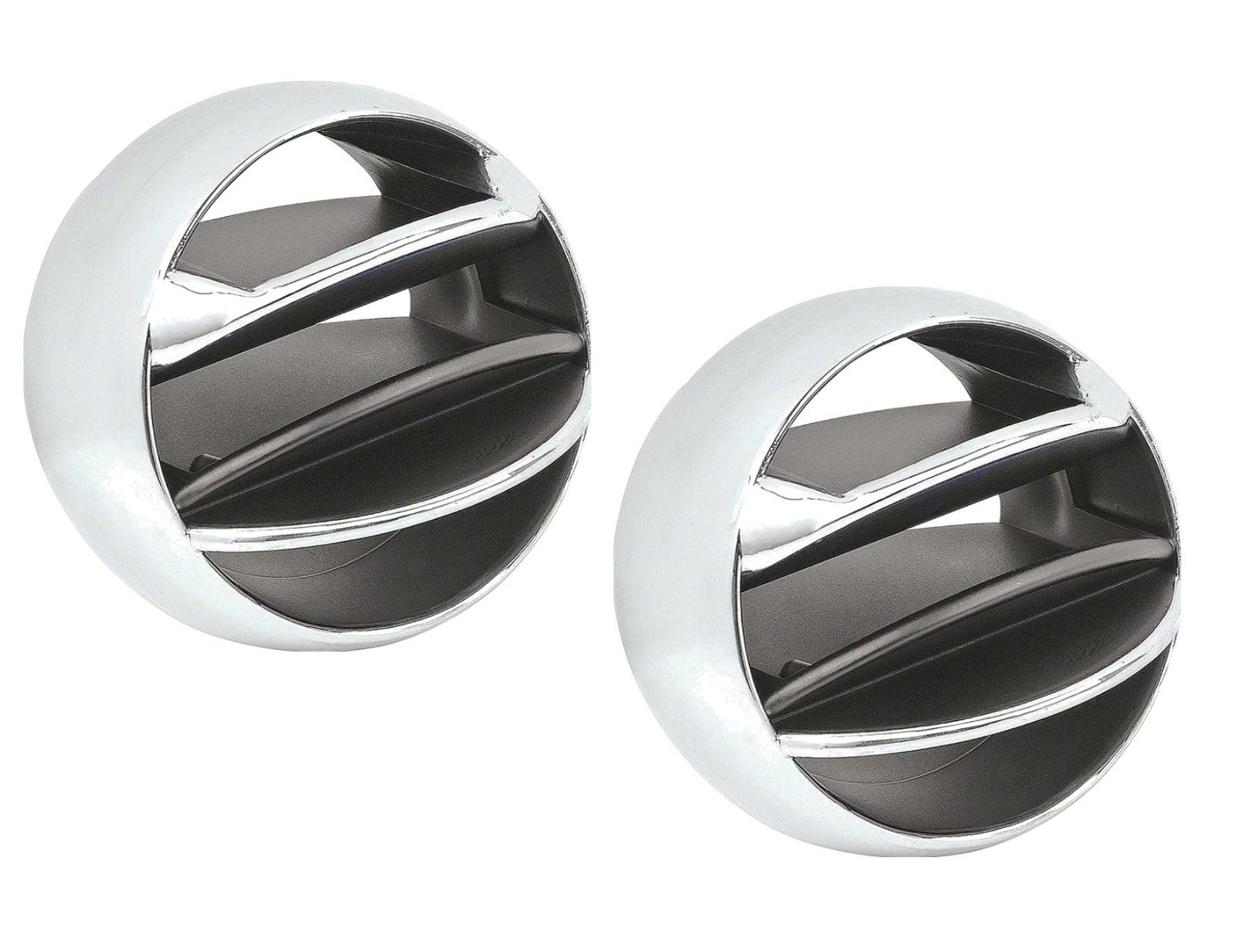 Pair of Chrome Dash Vent Balls - Camaro, El Camino, Chevelle, Corvette, Impala