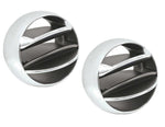 Pair of Chrome Dash Vent Balls - Camaro, El Camino, Chevelle, Corvette, Impala