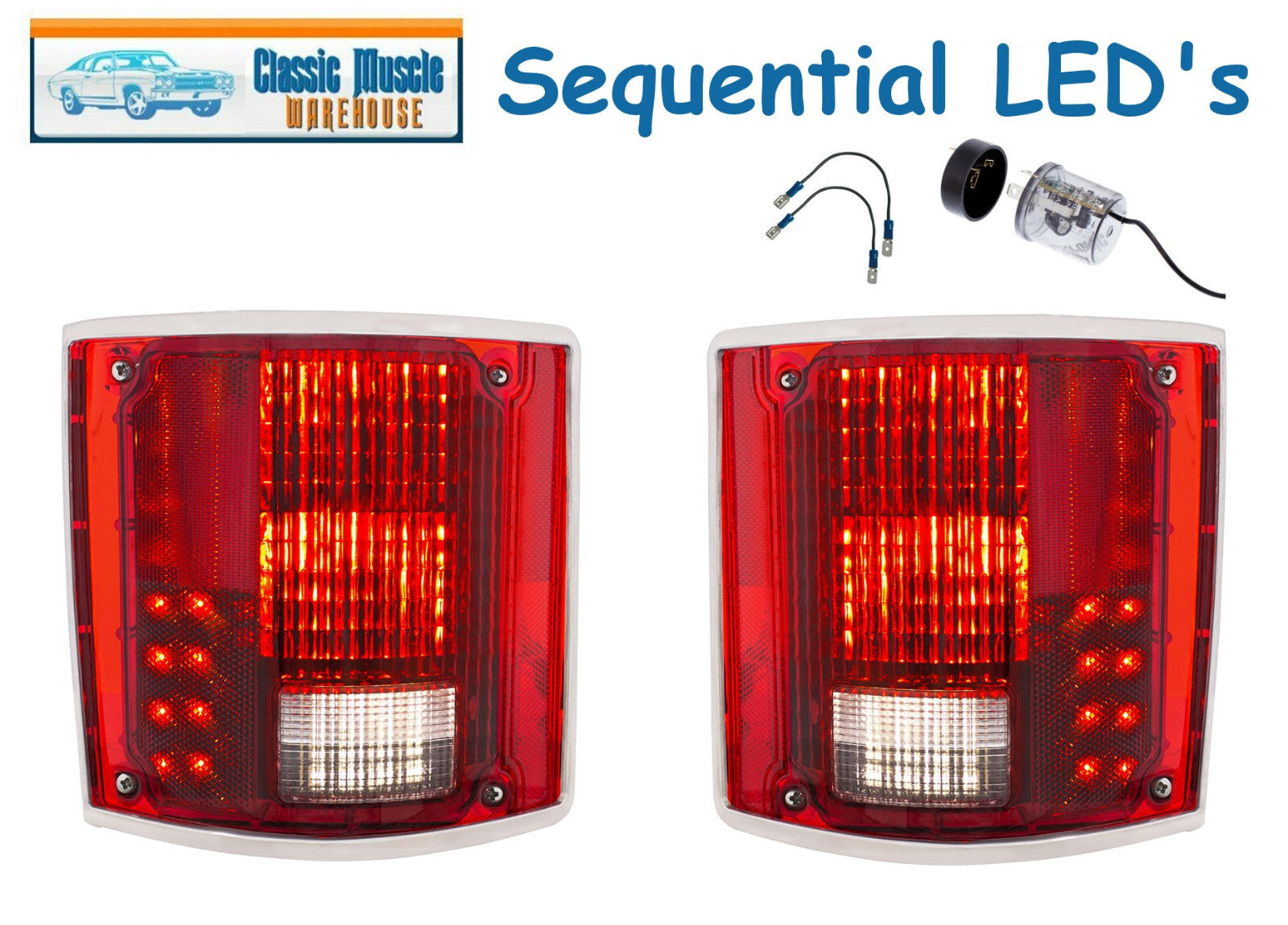 1973 - 87 Chevy Truck /Suburban, 1973- 91 Blazer LED Sequntial Tail Lights