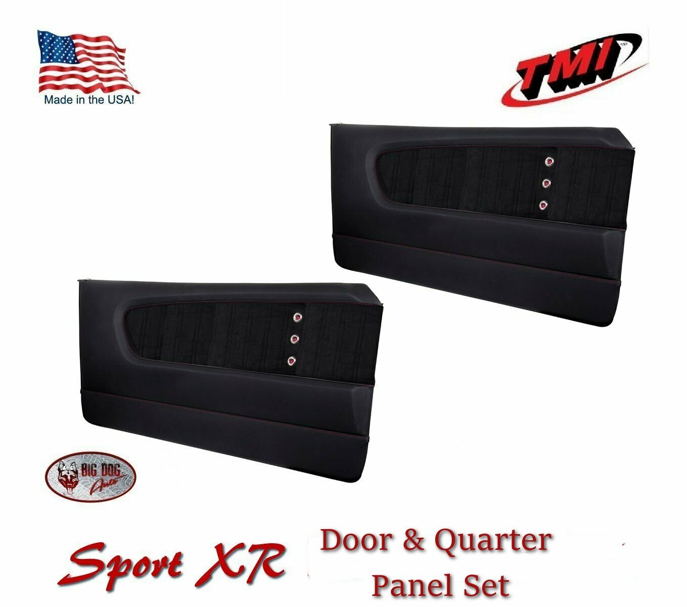 1964 - 66 Mustang Sport XR Molded Door & Quarter Panel Set - Custom Made