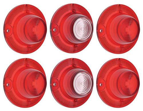 1962 Impala Complete Tail Light Kit, Lens and Back Up Lens Set  #881258