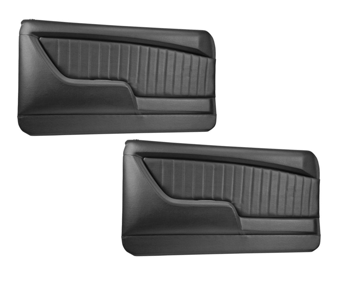 Sport II Molded Door Panel Set - Black - for 1968 Camaro by TMI - Made in USA  