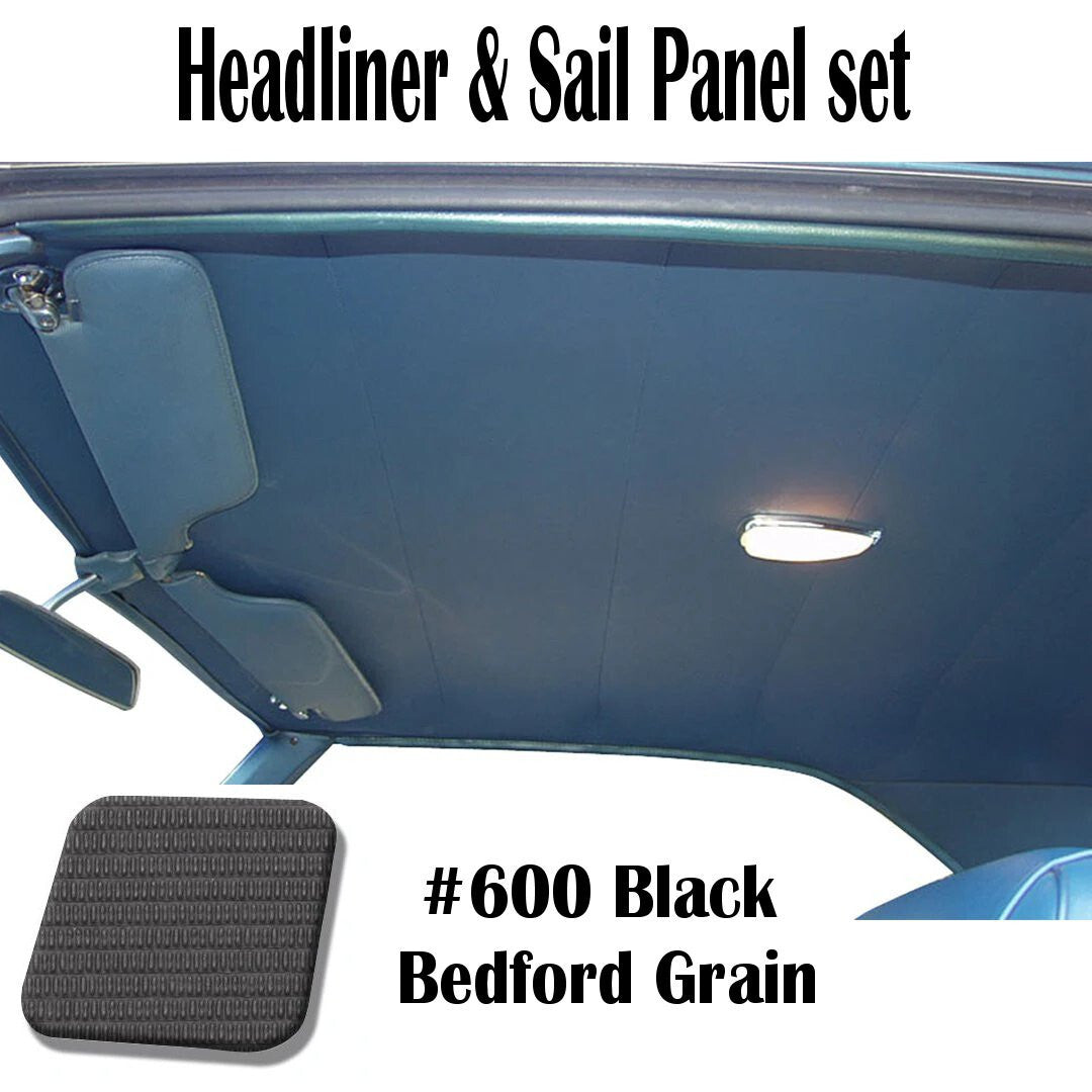 Headliner & Sailpanel Material W/O Boards Set for 1968 - 69 Camaro,  Made by TMI