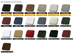 1958 - 64  VW Bug Convertible Rear Seat Upholstery - Any Color Smooth Vinyl