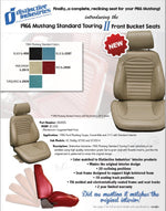 Standard Touring II Fully Assembled Seats  1966 Mustang - Your Choice of Color