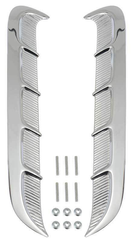 1965 Mustang Simulated Side Scoop Quarter Panel Ornament (pair) W/ Hardware