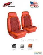1969 Camaro Coupe Front/Rear DELUXE Houndstooth Upholstery -  53"  Rear 