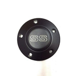 Engraved Black Billet 5 Hole Horn Button -Chevy, GMC or SS  Your Choice