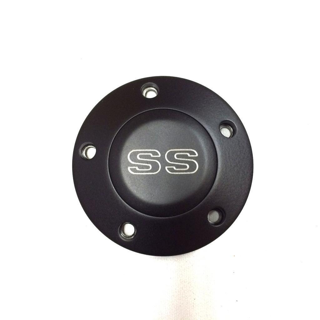 Engraved Black Billet 5 Hole Horn Button -Chevy, GMC or SS  Your Choice