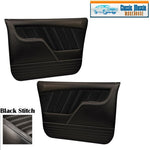 Sport Molded Door Panel Set - Black - for 1969 -72 Chevy K5 Blazer, GMC Jimmy