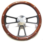 Custom Mahogany & Billet Steering Wheel Kit for 1964 - 1965 Chevelle, El Camino