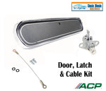 1966 Mustang Glove Box Door, Cable & Latch, Standard Black by ACP, Ships Free