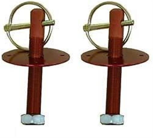 Red Hood Pin Kit Flip-Over Style Universal for Chevy, Ford, Mopar, Hot Rod, etc.