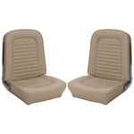 1966 Mustang Coupe Front and Rear Seat Upholstery Parchment - by TMI