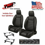 TMI Pro Series Sport R Bucket Seats w/Headrests, Brackets, Rear 1971 Mustang 