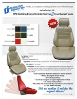Deluxe/Grande Touring II Fully Assembled Seats & Brackets 1970 Mustang Any Color