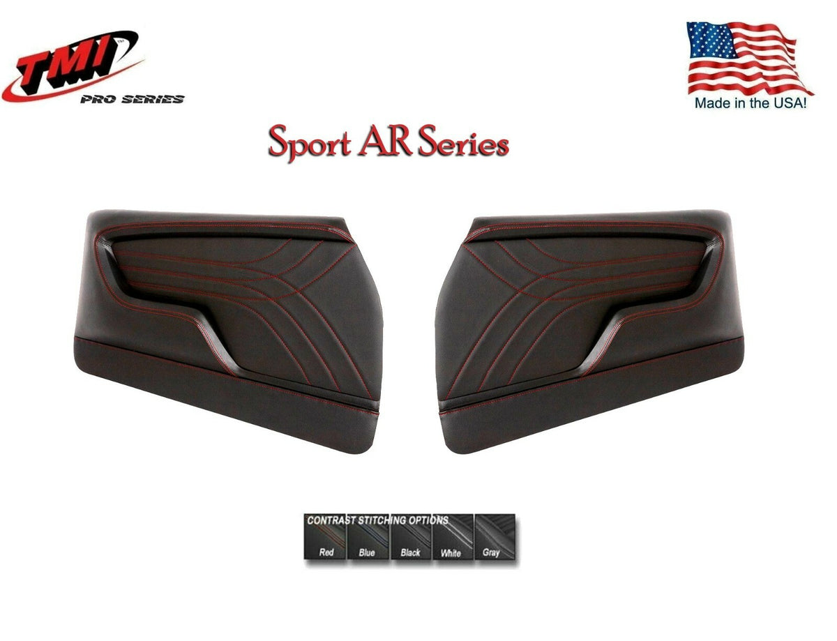 Sport AR Molded Door Set - Factory GM Black - for 1962-66 Chevy II by TMI