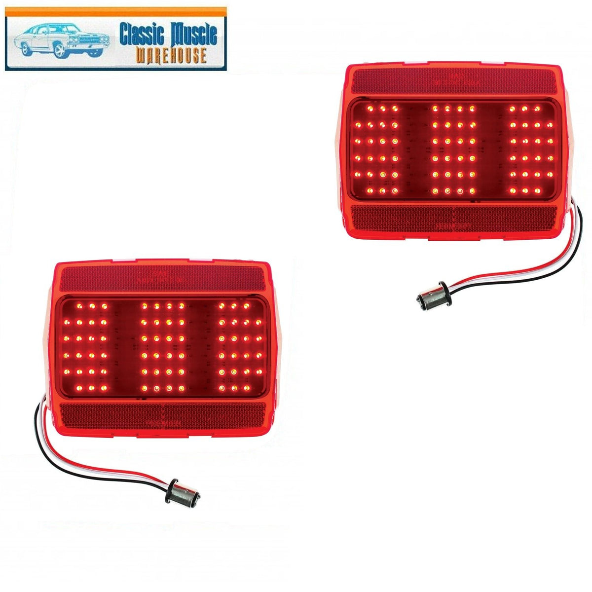 1965-66 Mustang Sequential LED Tail Light All in One Lens Right & Left & Flasher
