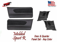 1964-66 Mustang Molded Sport R Door & Quarter Panel Set - Your Choice of Stitch