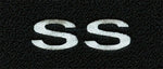1974-81 Camaro Black Carpet Floor Mat Set with Silver SS Logo -ACC, Made in US