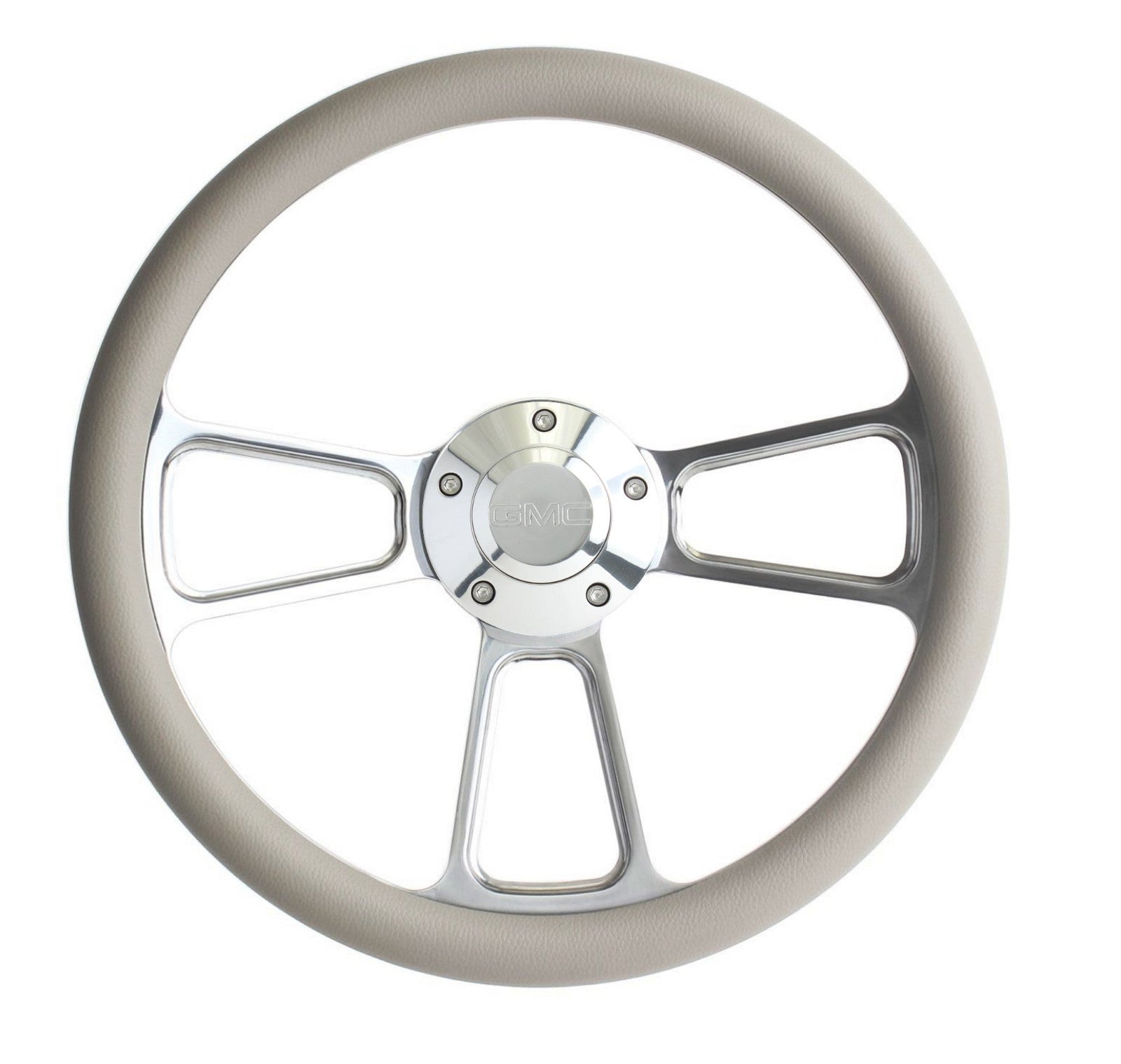 1970 - 1973  GMC Pick Up Trucks Gray & Billet Steering Wheel GMC Horn Kit