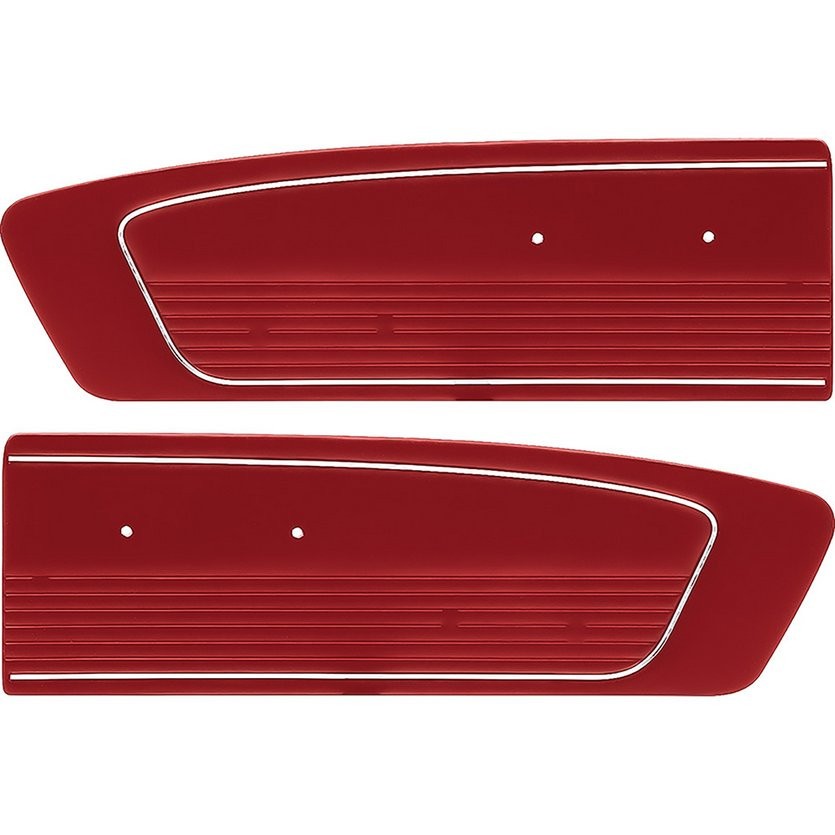 Dark Red Door Panels for 1966 Mustang by Distinctive Ind. - IN STOCK