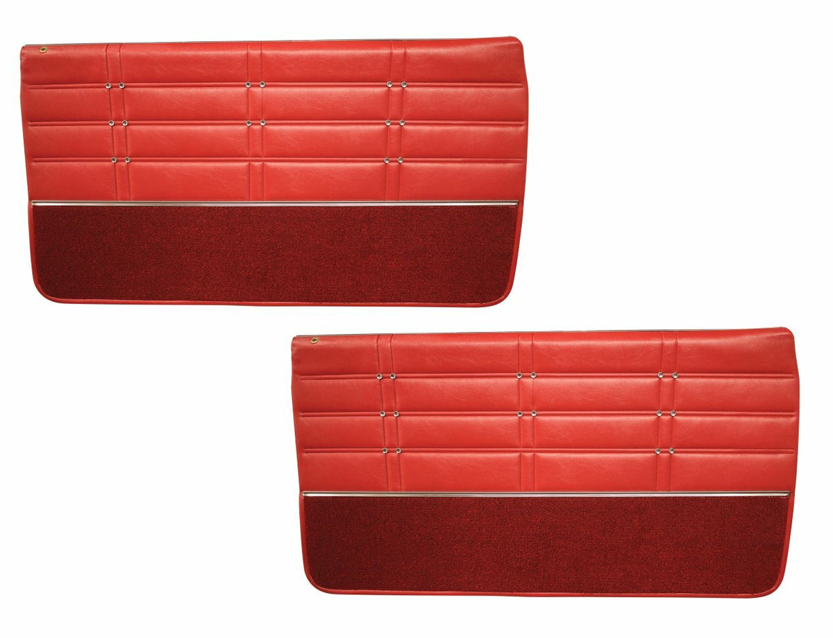 1963 Impala Coupe Front & Rear Bench Seat Upholstery, Panel & Armrest Set 