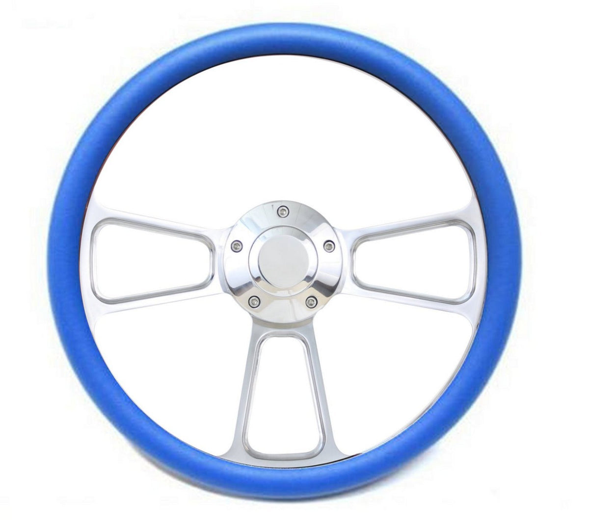 1963-1/2 - 1964 Ford Galaxy, Fairlane Blue & Billet Steering Wheel, Adapter Kit
