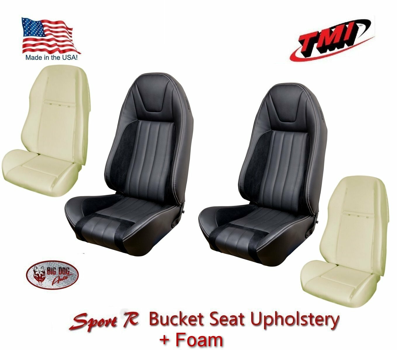 Sport R Front Highback Upholstery & Foam for 1971 - 1981 Camaro -TMI Products