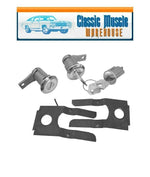 1965~1966 Mustang 1966-77 Ford Bronco Standard Lock Key Set Ignition & Door Kit