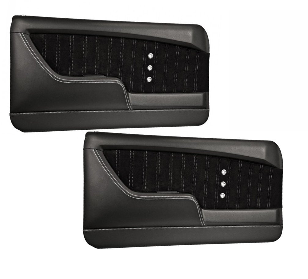 Sport XR Molded Door Panel Set - Black - for 1969 Camaro by TMI 