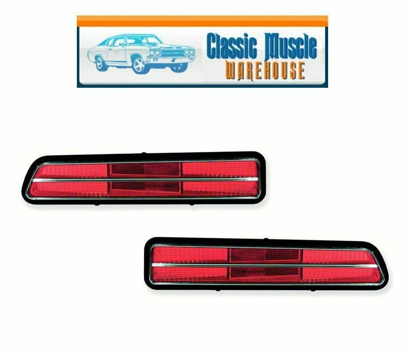 OER Reproduction Tail Lamp Lens Set 1969 Chevrolet Camaro RS Models - PAIR