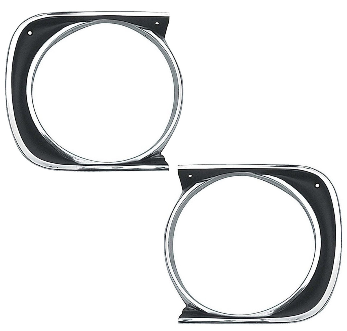 1967 Camaro Standard Headlamp Bezel Set - Right and Left - OER 3916613-3916614