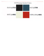 Standard Touring II Fully Assembled Seats  1970 Mustang - Your Choice of Color