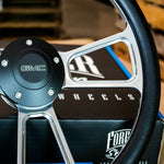 Steering Wheel Kit Black Vinyl & Polished Billet 1995-02 GMC Trucks