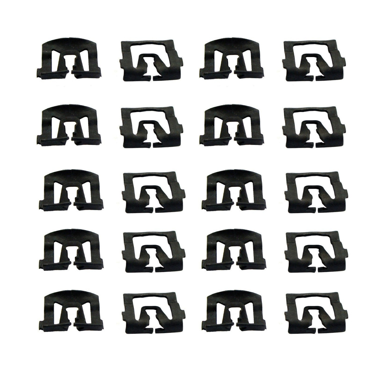 1965 1966 1967 1968 Ford Mustang 20 Piece Windshield Molding Trim Clip Set