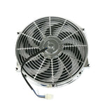 14" High-Performance S-Blade Universal Chrome Cooling Fan - Racing & Street