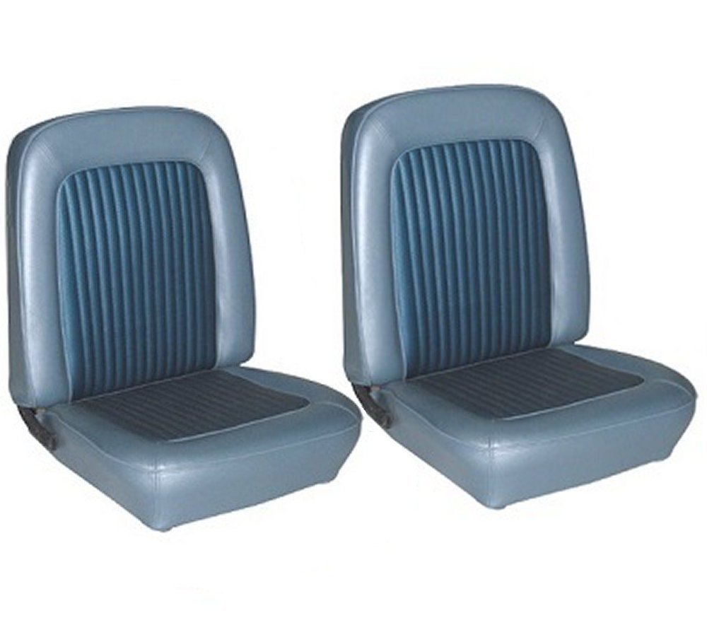 1968 Mustang Front Bucket & Rear Bench Seat Upholstery- Blue Made by TMI