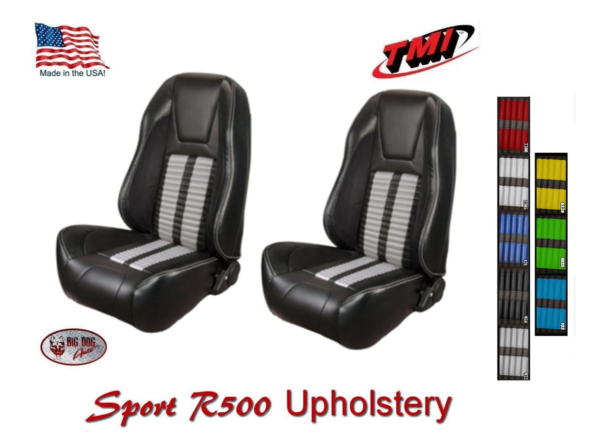 Premium Sport R500 Front & Rear Seat Upholstery & Foam 1999-04  Mustang Convert.